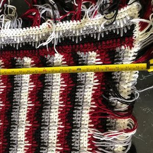 vintage crocheted blanket